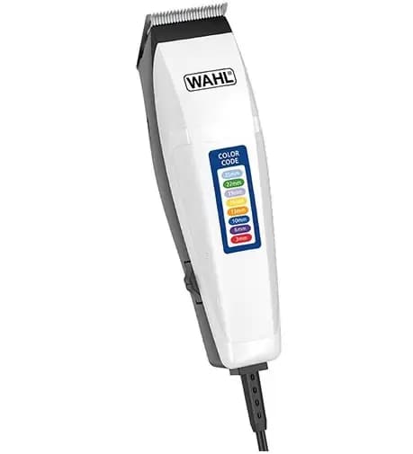 Máquina de Cortar Cabelo Wahl Clipper Color Code 9314-1755 10 Pentes – Branco