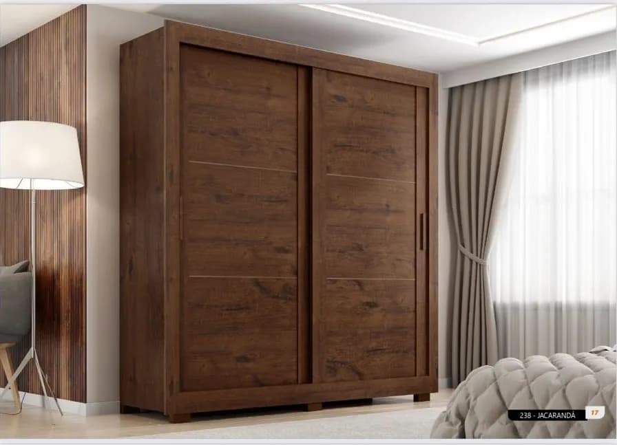 GUARDA ROUPA 2 PORTAS ZANZINI TITANIUM