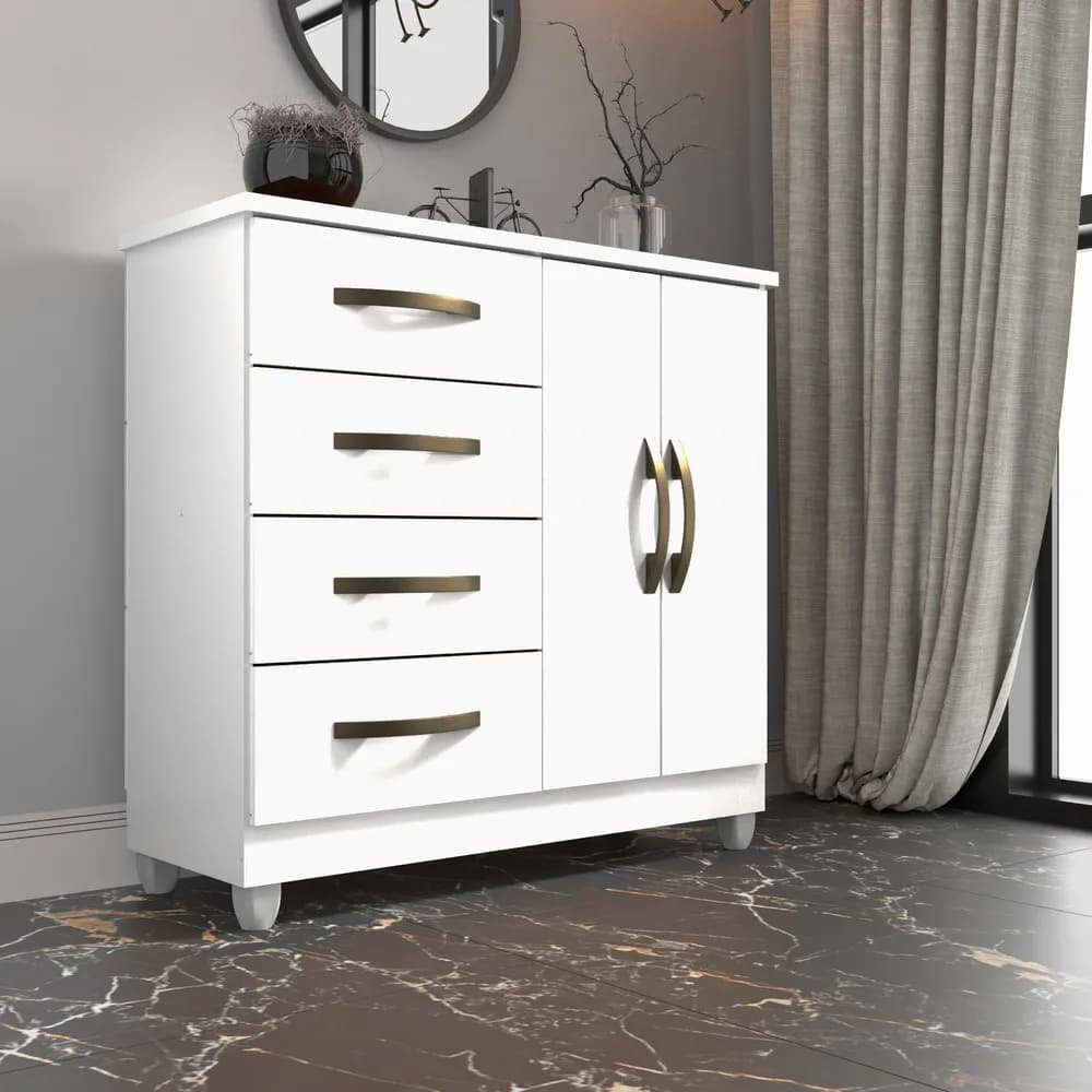 CÔMODA SAPATEIRA IMOP 4 GAVETAS DUBAI