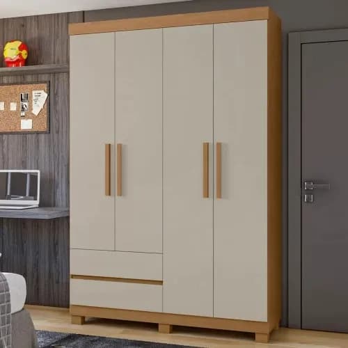 GUARDA ROUPA 4 PORTAS LOPAS ZEUS