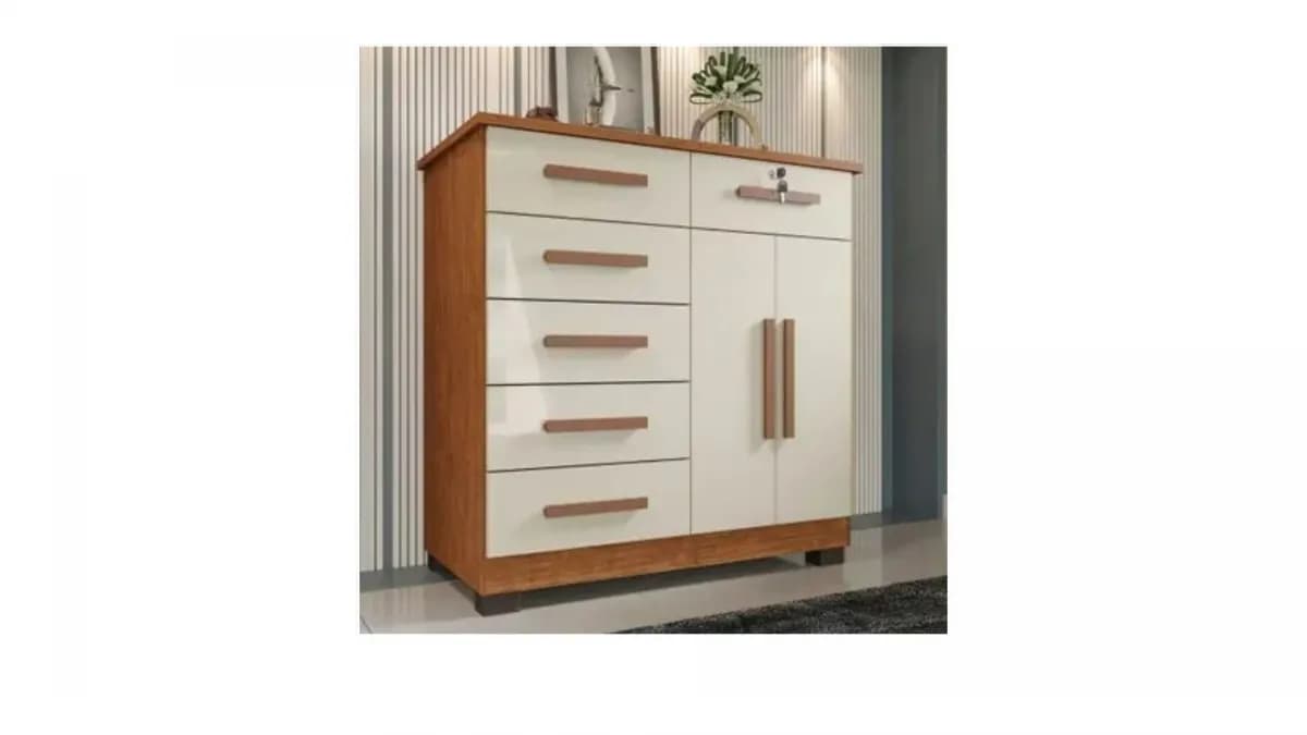 CÔMODA SAPATEIRA IMOP 6 GAVETAS MILAO