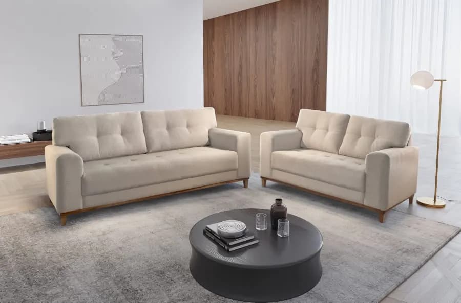 SOFA 3/2 CHENILE RONDOMOVEIS 5010