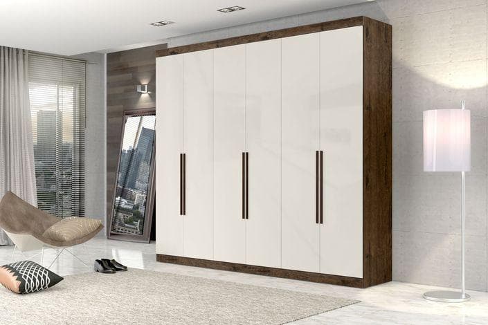 Guarda Roupa Casal 6 Portas 4 Gavetas Monumental