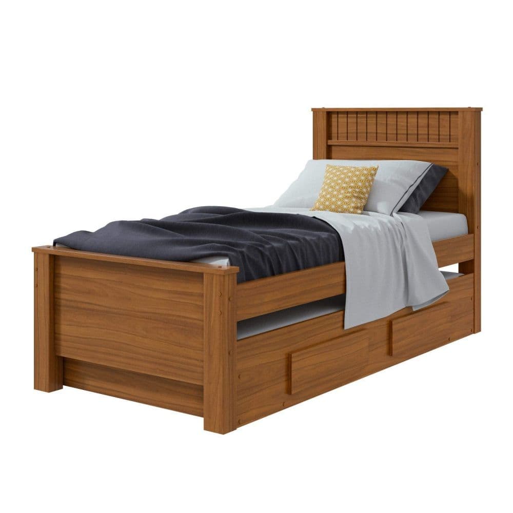 Cama Solteiro Lopas Athenas com Cama Auxiliar Bibox Athenas